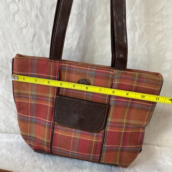 Vintage Longaberger Purse Handbag Tartan Plaid with matching wallet - Picture 9 of 9